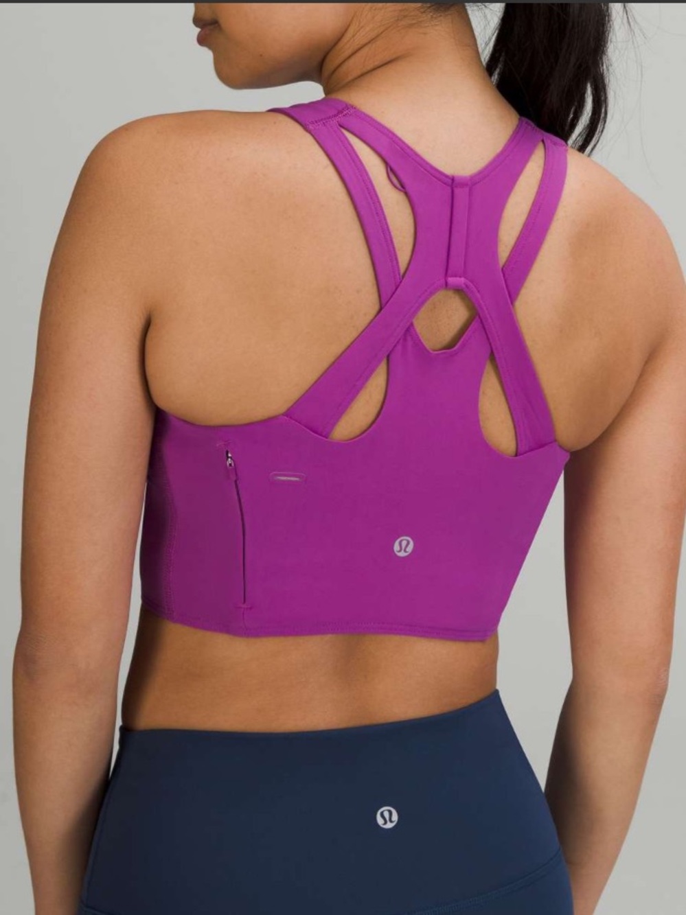 Lululemon Stash It Bra *Medium Support, B/C Cup Vivid Plum